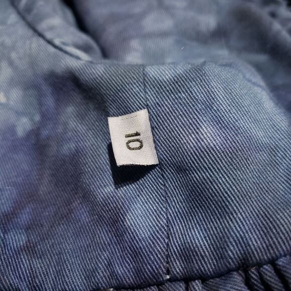 Sylvia Heisel Blue TieDye Open Front Jacket - 10 - Picture 9 of 12